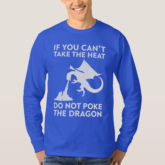 Typography Dragon  T Shirt (Framsida)