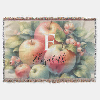 Typography Fall apples pastel colors watercolor  T Filt