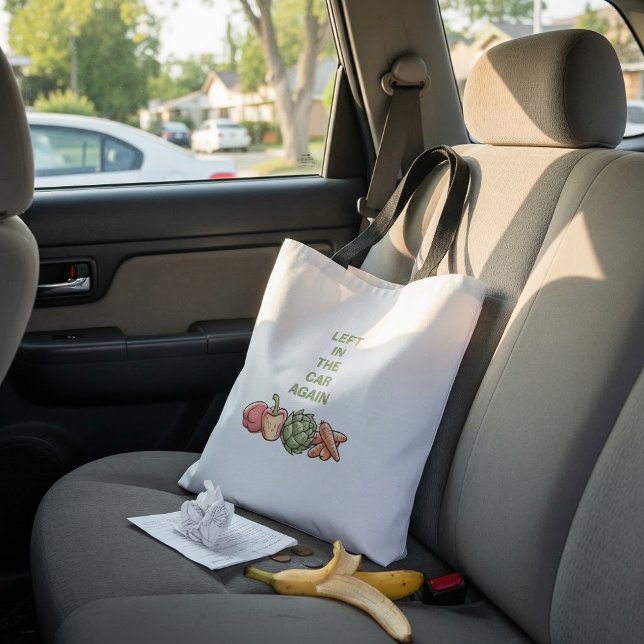 Typography funny quote cute trendy tote bags. tygkasse (Skapare uppladdad)