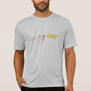 Typography Legday in Red and Gult T Shirt