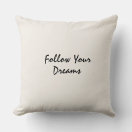  Typography motivated elegant  quote Kudde