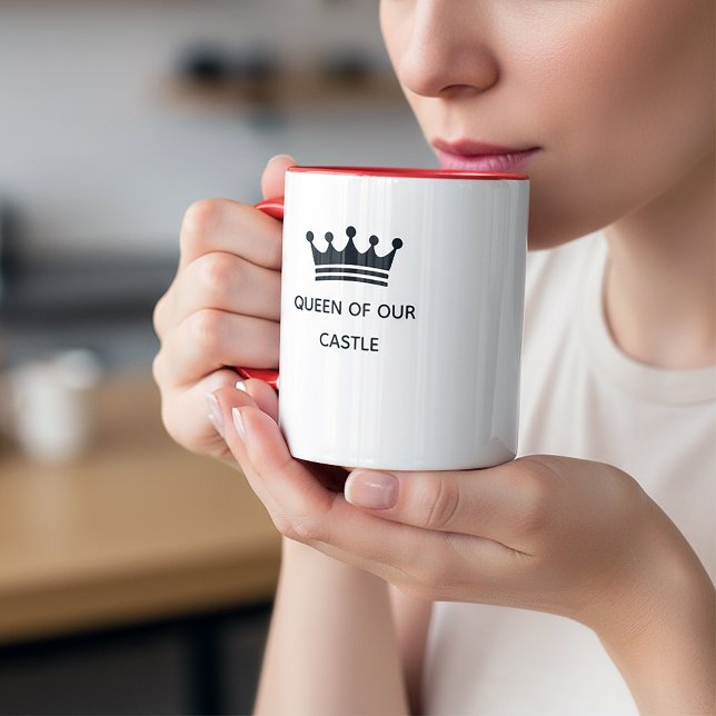 Typography Mug Design – Queen of Our Castle Mugg (Skapare uppladdad)