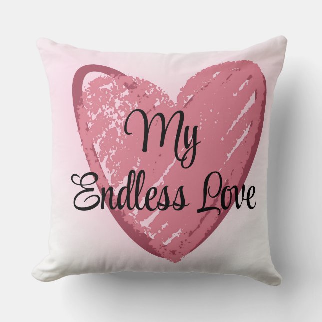 Typography  romantic elegant modern quote kudde (Framsida)