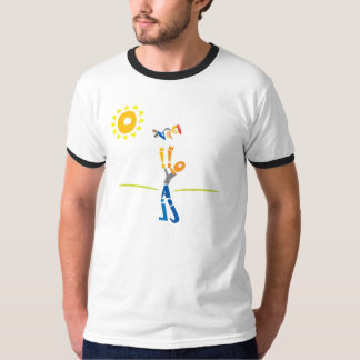Typpappaskjorta - lycklig fars dag tee shirt