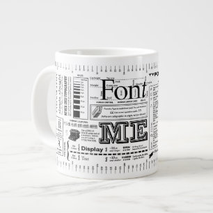 Typsnitt Me Typografi ExtraBold Edition Jumbo Mugg