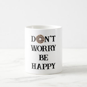 Typsnittskaffemuggen 'Don't Worry Be Happy' Kaffemugg