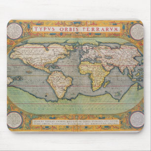 Typus Orbis Terrarum, karta av världen Musmatta