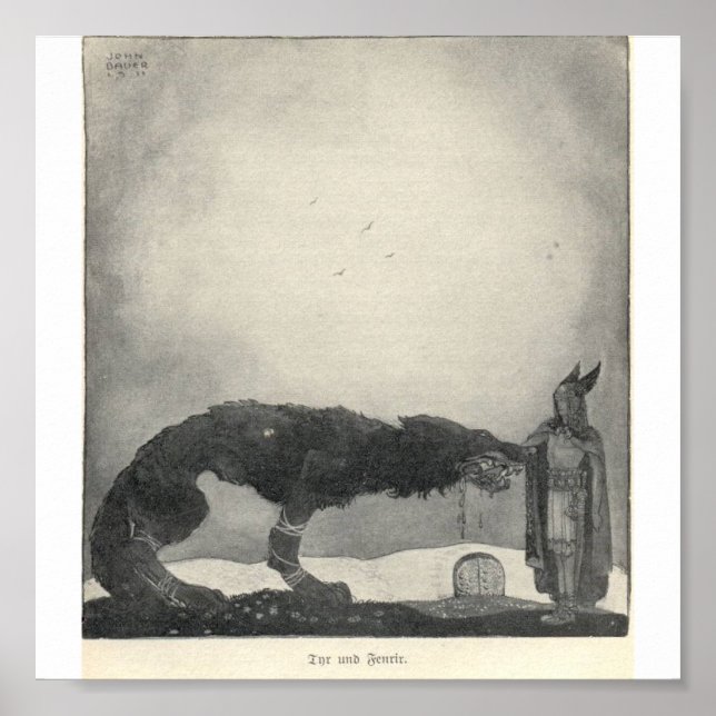 Tyr und Fenrir Poster (Framsidan)