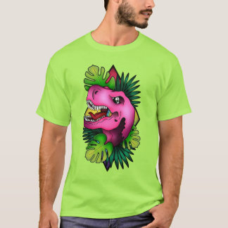 Tyranicorn Rosa Dino - Grön T Shirt