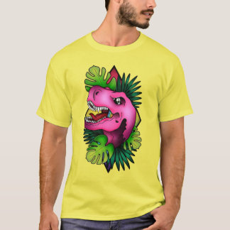Tyranicorn Rosa Dino - Gul T Shirt