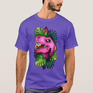 Tyranicorn Rosa Dino - Lila T Shirt