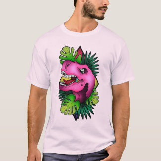 Tyranicorn Rosa Dino - Ljusrosa T Shirt