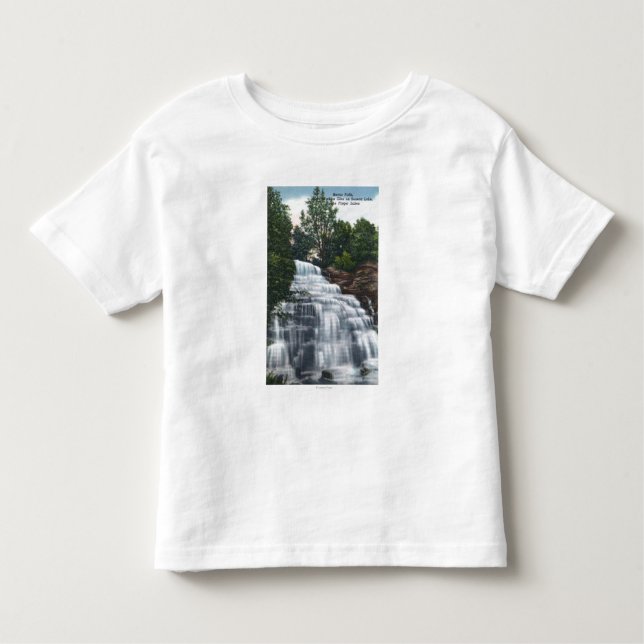 Tyrannisera nedgångar nära Seneca som sjön T Shirt (Framsida)