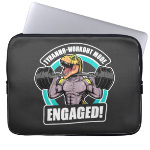 Tyranno-arbetsläge med T Rex Workout Fitness Laptop Fodral