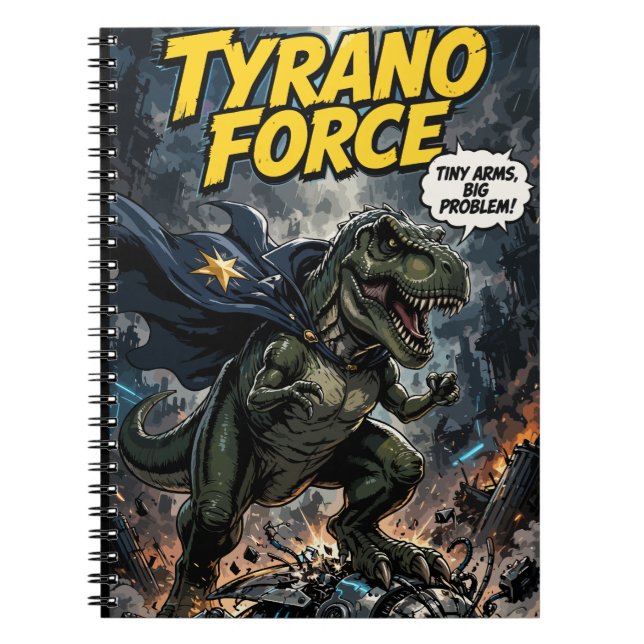Tyranno Force: Tiny Arms, Big Problem! Anteckningsbok (Framsidan)