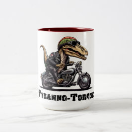 Tyranno Torque Dinosaur Två-Tonad Mugg