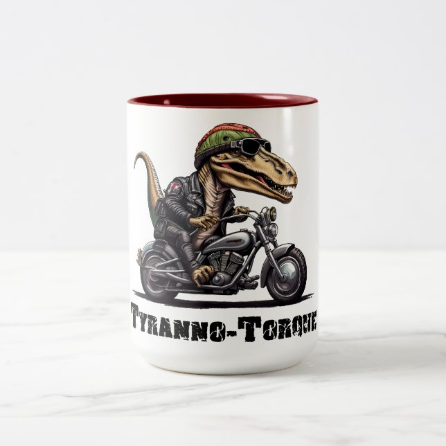 Tyranno Torque Dinosaur Två-Tonad Mugg (Center)