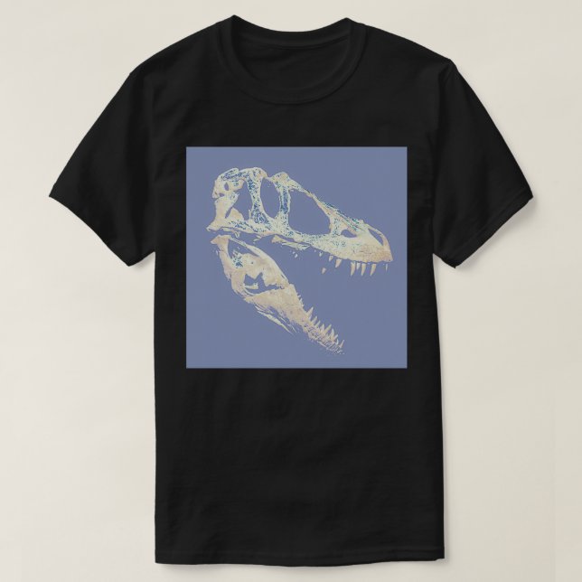 Tyrannosaur White Skull T Shirt (Design framsida)