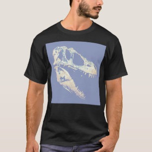 Tyrannosaur White Skull T Shirt
