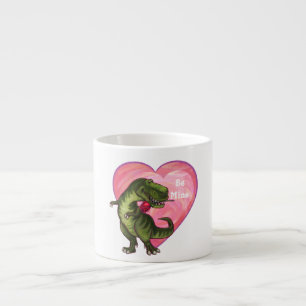 Tyrannosaurus Alla hjärtans dag Espressomugg