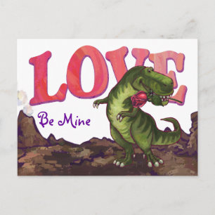 Tyrannosaurus Alla hjärtans dag Helg Vykort
