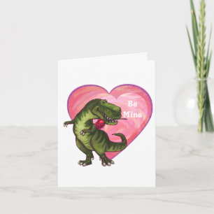 Tyrannosaurus Alla hjärtans dag Helgkort