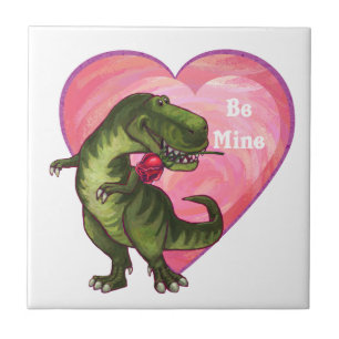 Tyrannosaurus Alla hjärtans dag Kakelplatta