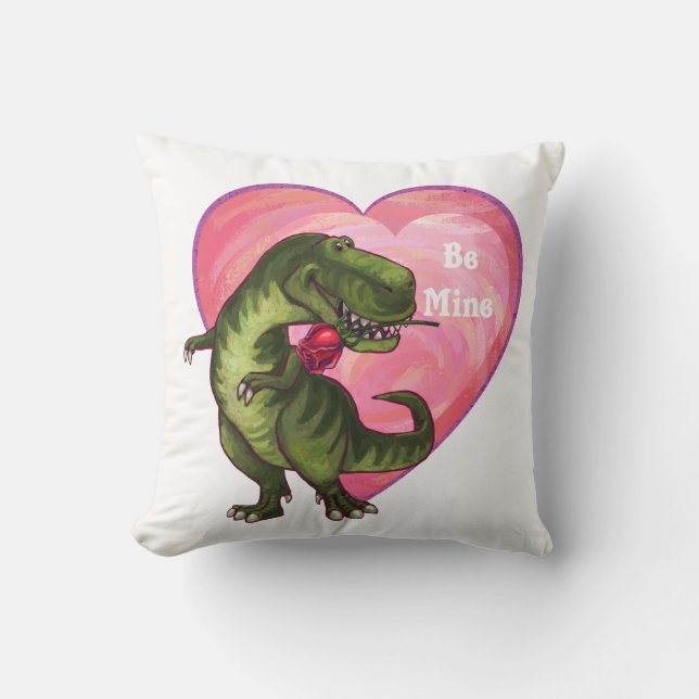 Tyrannosaurus Alla hjärtans dag Kudde (Framsida)