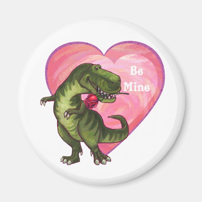 Tyrannosaurus Alla hjärtans dag Magnet (Framsidan)