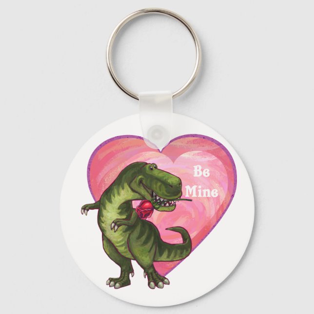 Tyrannosaurus Alla hjärtans dag Nyckelring (Framsida)