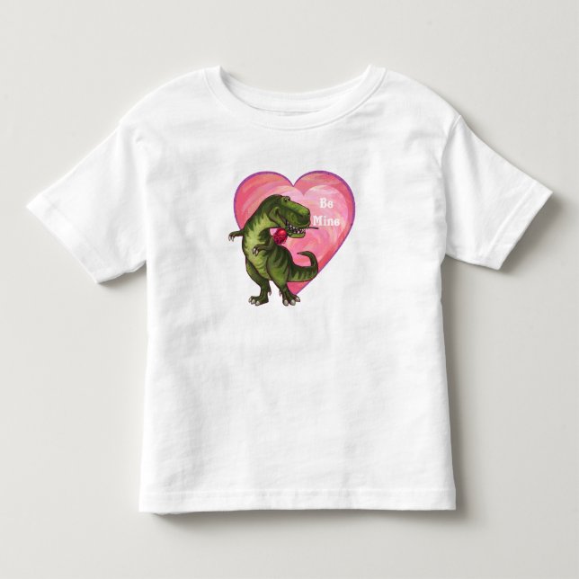 Tyrannosaurus Alla hjärtans dag Tee Shirt (Framsida)