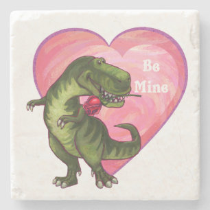 Tyrannosaurus Alla hjärtans dag Underlägg Sten