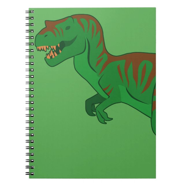 Tyrannosaurus Anteckningsbok Med Spiral (Framsidan)