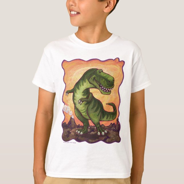Tyrannosaurus Art Toppar T Shirt (Framsida)