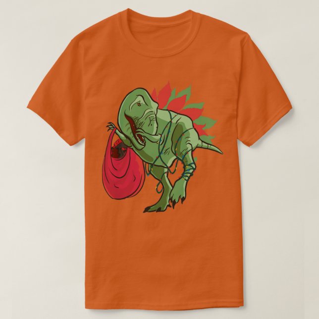 Tyrannosaurus Dabbing T Shirt (Design framsida)