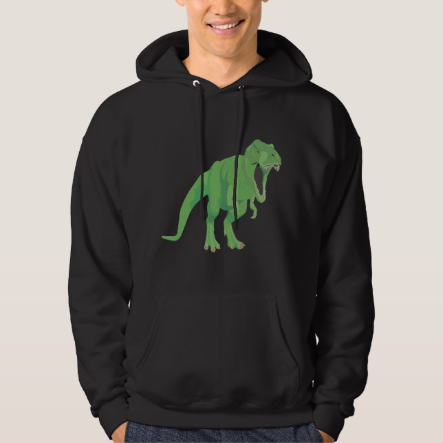 Tyrannosaurus Dinosauer Hoodie (Framsida)