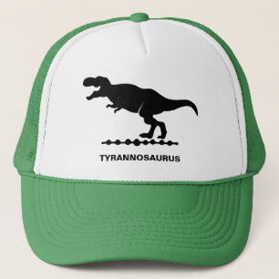 Tyrannosaurus dinosaur siluett keps