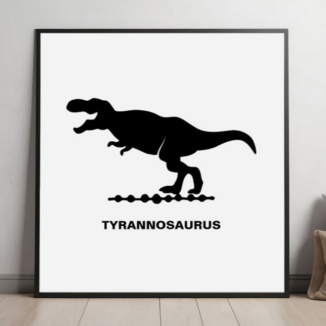Tyrannosaurus dinosaur siluett poster (Skapare uppladdad)