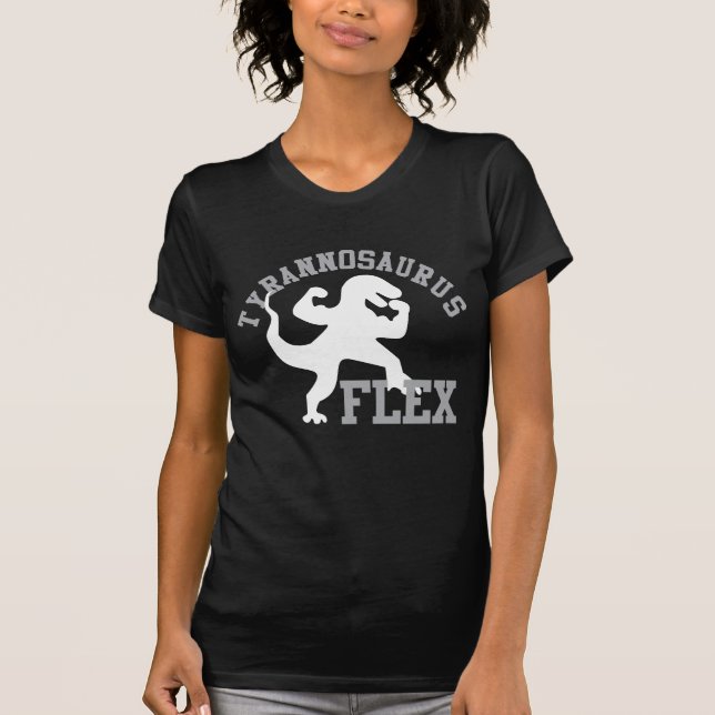 Tyrannosaurus Flex Funny Dinosaur T-rex T Shirt (Framsida)