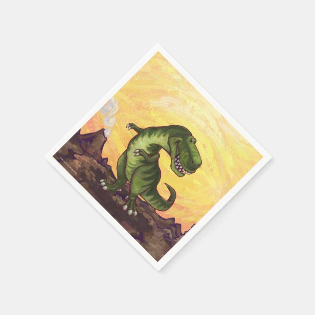 Tyrannosaurus-gåvor och tillbehör pappersservett (Hörn)