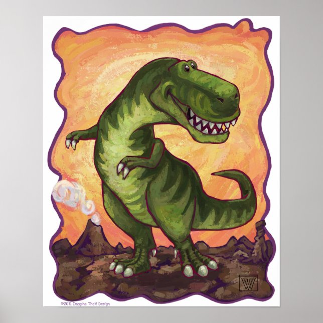 Tyrannosaurus-gåvor och tillbehör poster (Framsidan)