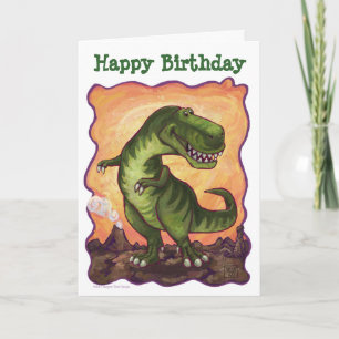Tyrannosaurus Party Centre Kort