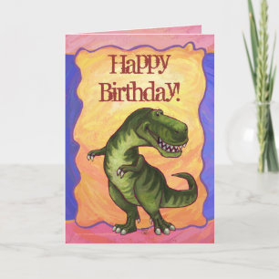 Tyrannosaurus Party Centre Kort