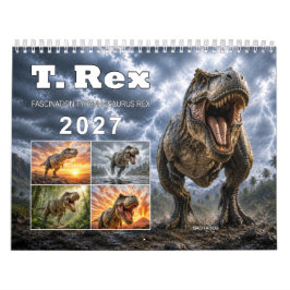 Tyrannosaurus Rex – 2027 Väggkalender Kalender