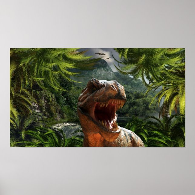 tyrannosaurus-rex-284554 tyrannosaurus rex dinosau poster (Framsidan)