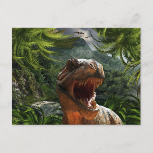 tyrannosaurus-rex-284554 tyrannosaurus rex dinosau vykort