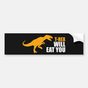 Tyrannosaurus Rex äter dig Bildekal