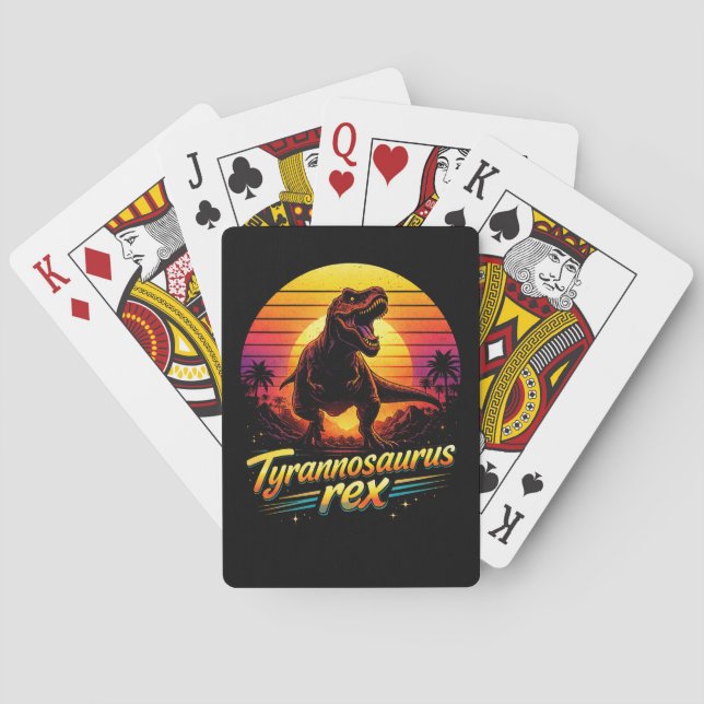 Tyrannosaurus Rex Casinokort (Baksidan)