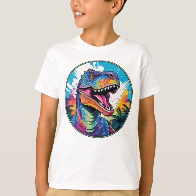 Tyrannosaurus Rex - Classic Dinosaur Tee T-Shirt (Framsida)