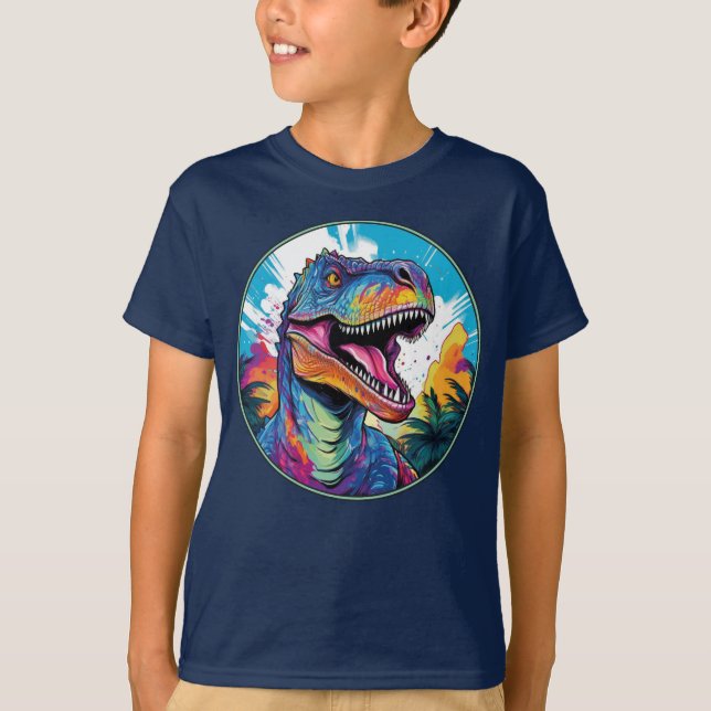 Tyrannosaurus Rex - Classic Dinosaur Tee T-Shirt (Framsida)